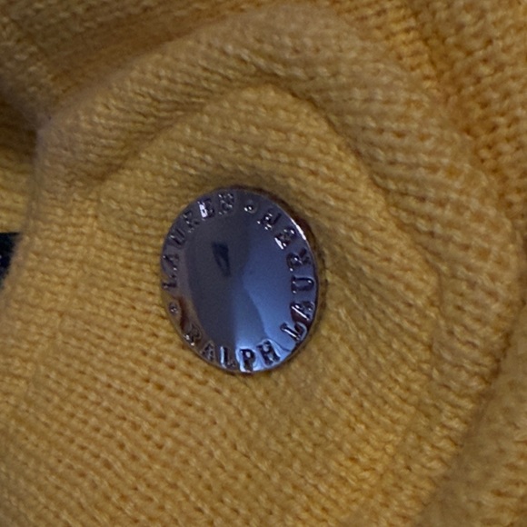 Lauren Ralph Lauren yellow moto jacket…sweater - Picture 3 of 9